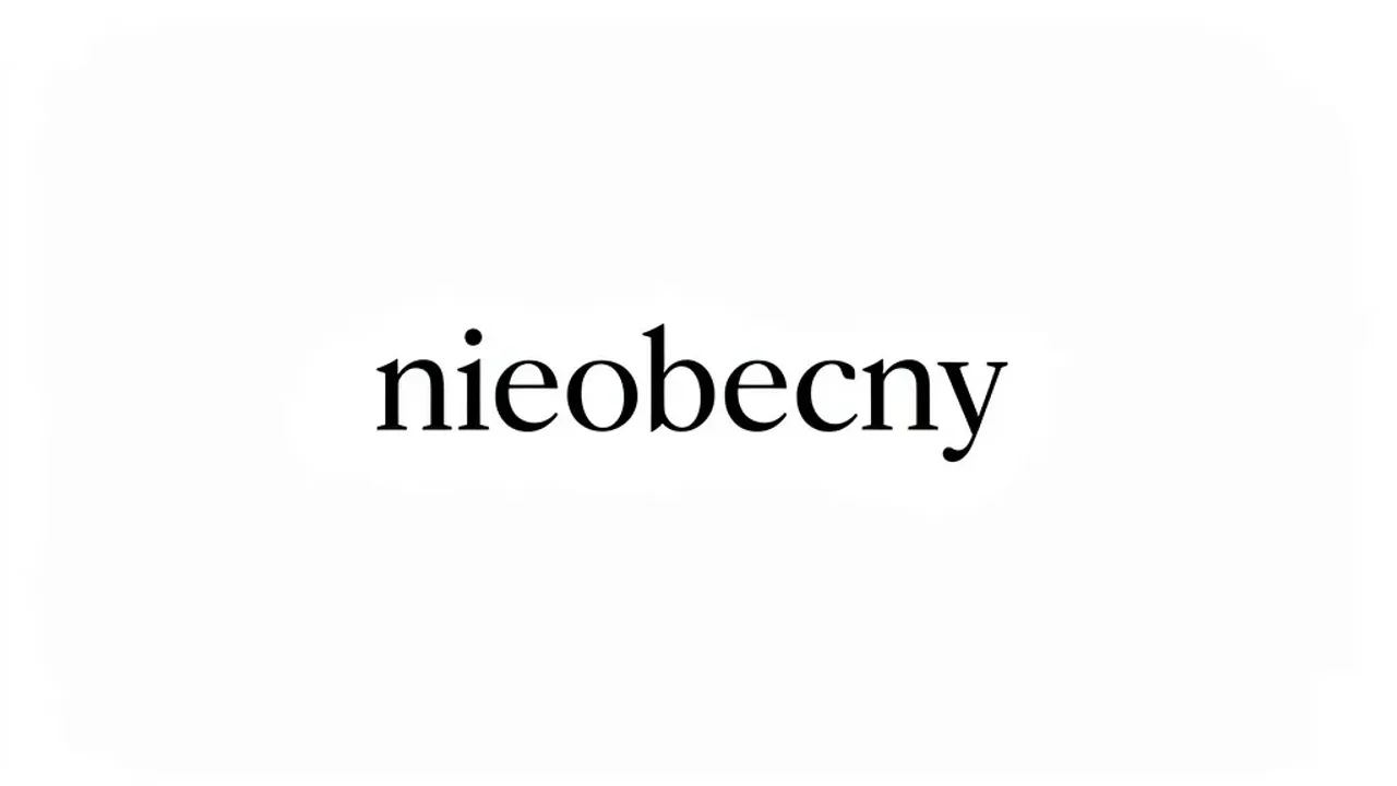 Słowo nieobecny piszemy zawsze razem